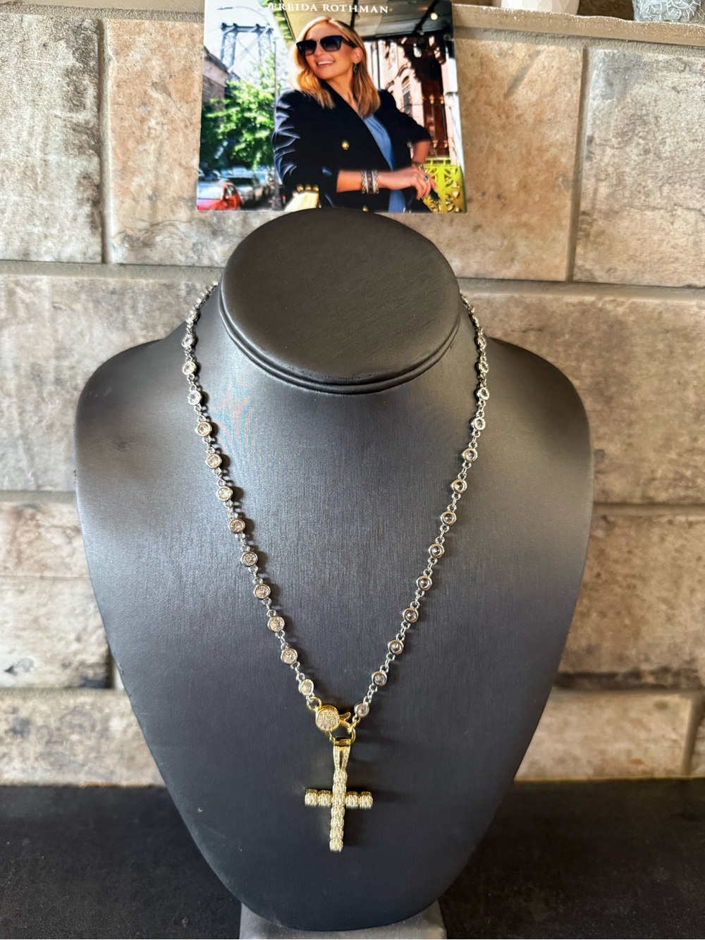 Freida Rothman Cross Pendant Necklace